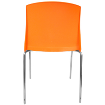 Стул пластиковый на металлокаркасе Pull-15 Arancio orange Ral 2003