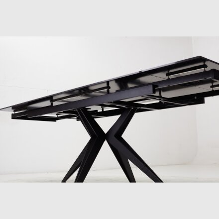 Стол FORIO 160 MATT BLACK MARBLE SOLID CERAMIC / BLACK, ®DISAUR 
