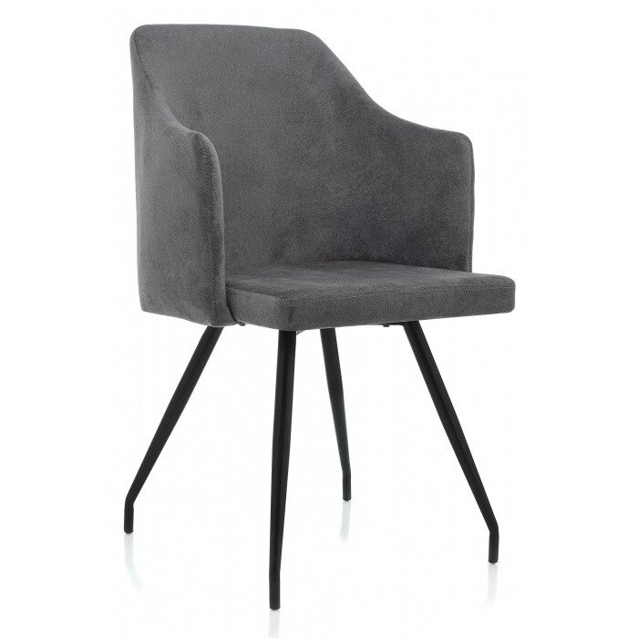 Стул на металлокаркасе Lans dark grey fabric 