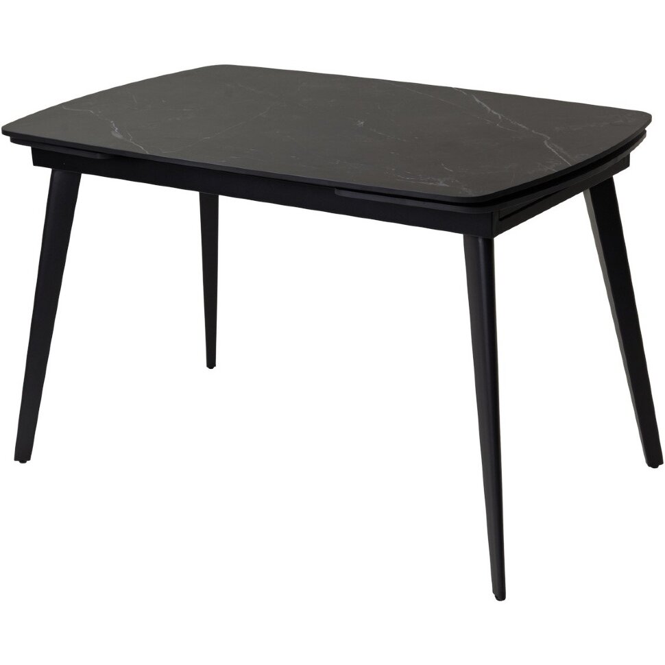 Стол ELIOT 120 MATT BLACK MARBLE SINTERED STONE/ BLACK М-City Стол ELIOT 120 MATT BLACK MARBLE SINTERED STONE/ BLACK М-City