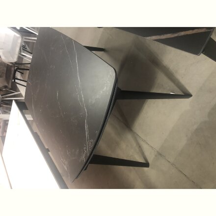 Стол ELIOT 120 MATT BLACK MARBLE SINTERED STONE/ BLACK М-City 