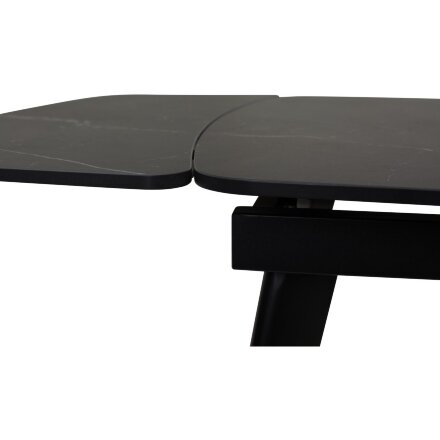 Стол ELIOT 120 MATT BLACK MARBLE SINTERED STONE/ BLACK М-City 