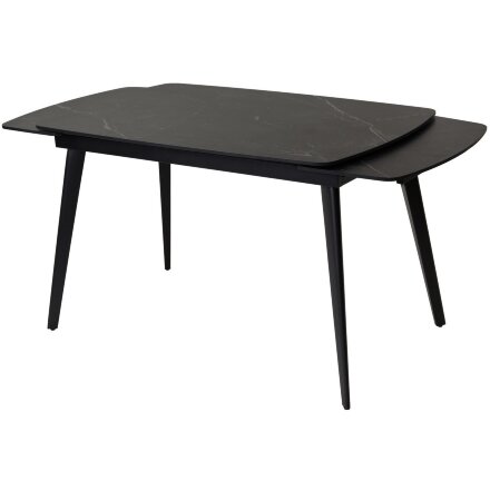 Стол ELIOT 120 MATT BLACK MARBLE SINTERED STONE/ BLACK М-City 