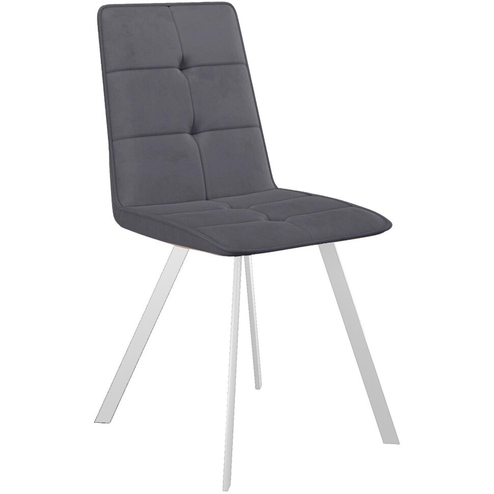 Стул DikLine 280 B28 ANTRACITE, ножки белые 