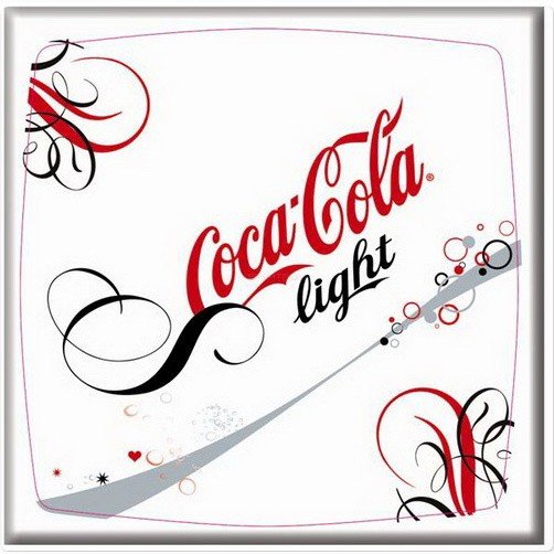 Прямоугольная столешница Werzalit (60х110 см) coca cola lightl печать Белый