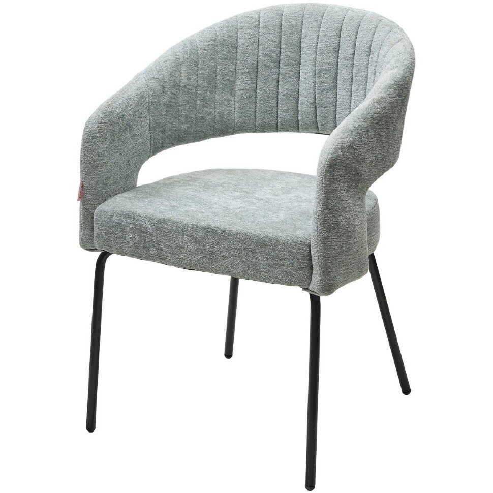 Стул SNUG 3018-04 мятный, шенилл / черный каркас, ®DISAUR 