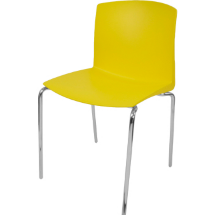 Стул пластиковый на металлокаркасе Pull-15 Giallo yellow Ral 1016